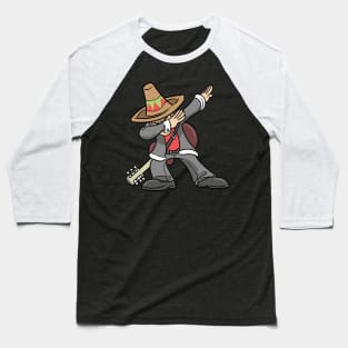 Cinco De Mayo Dabbing Mexican Mariachi Singer Baseball T-Shirt